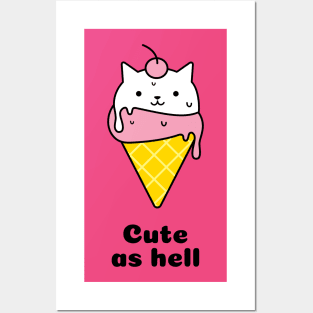 Cute as hell Posters and Art